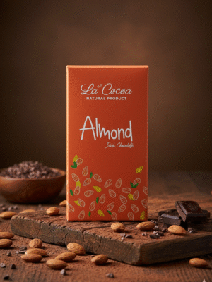 almond_front ALMOND SIGNATURE: with 71% Bean-to-Bar Dark Chocolate