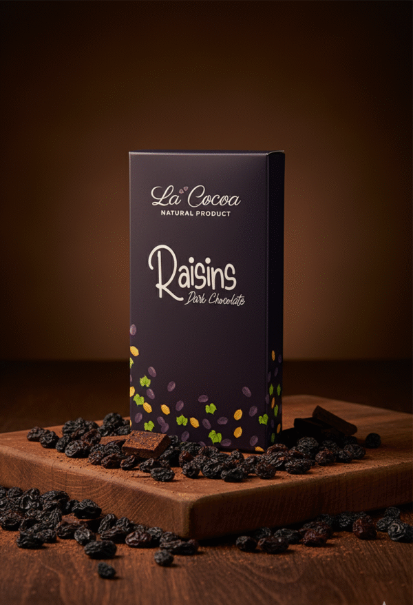 RAISIN ROYALE : With 71% Bean-To-Bar Dark Chocolate